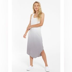 NWT Z Supply Reverie Scoop Dip Dye Dress soft grey